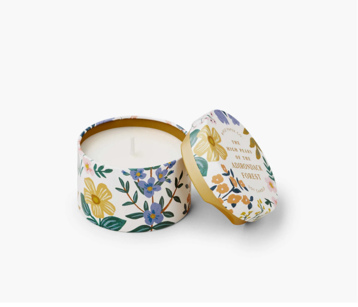 Rifle Paper Co floral candle cottagecore room decor